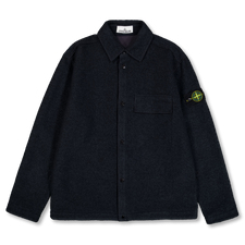 Stone Island Micro Bouclé Overshirt 1200034 - Navy Blue