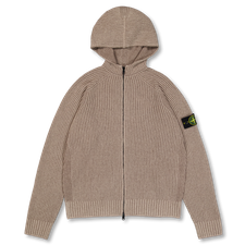 Stone Island Vanisé Cashmere Hooded Zip-Up Jumper 5100067 - Biscuit