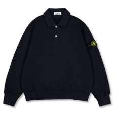 Stone Island Tubular Cotton Fleece Sweatshirt 6100054 - Navy Blue