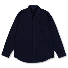 Stone Island Cotton Flannel Long Sleeve Shirt 1100001 - Indigo