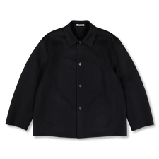 Auralee Super Fine Wool Melton Hand Sewn Blouson - Black