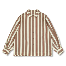 Casey Casey Biggy Shirt Paper Cotton Stripe - Beige Stripe