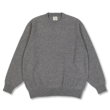 orSlow Simple Crew Neck Sweater Crafted In Japan - Heather Gray